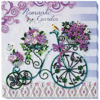 АМВ-031 Набор для вышивания бисером 'Романтический сад' 20*20см