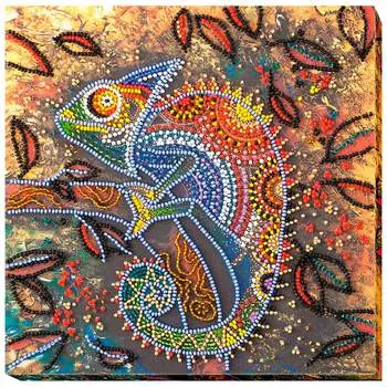 АМВ-034 Набор для вышивания бисером 'Хамелеон' 20*20см