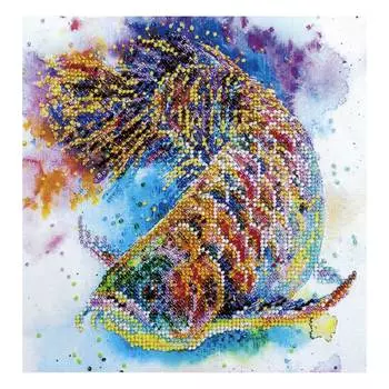 АМВ-044 Набор для вышивания бисером 'Рыбка удачи'20*20см