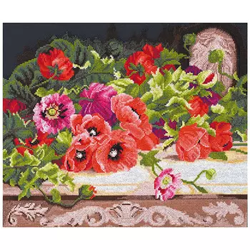 АН-034 Набор для вышивания крестом 'Маки' 38*31см