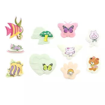 Аппликации пришивные объемные (10шт./уп.) (ассорти)