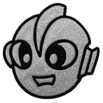 Аппликация под металл Пришелец серебро