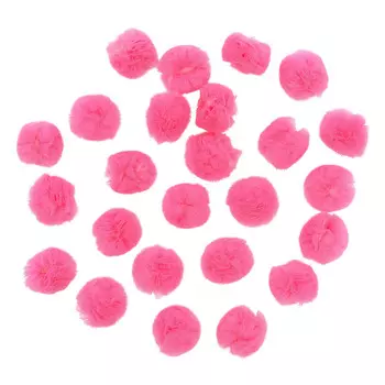 AR018 Помпон из сетки, 2см (18 розовый)