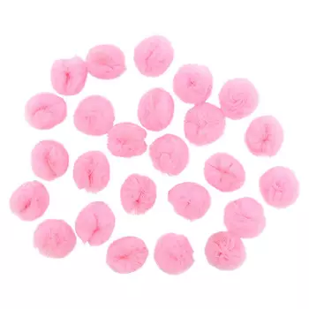 AR018 Помпон из сетки, 2см (24 нежно-розовый)