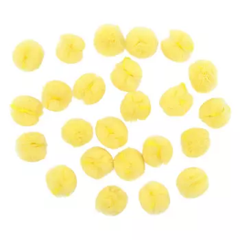 AR018 Помпон из сетки, 2см (26 желтый)