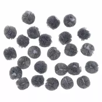 AR018 Помпон из сетки, 2см (28 серый)