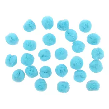 AR018 Помпон из сетки, 2см (голубой)