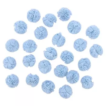 AR021, Помпон из сетки, 2см (32 голубой)