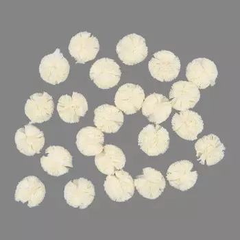 AR021, Помпон из сетки, 2см (38 молочный)