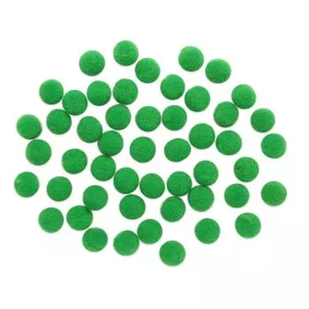 AR077 Помпоны, 1см (18 зеленый)