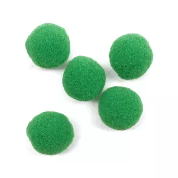 AR079 Помпоны, 2см 20шт/ упак. (18 зеленый)