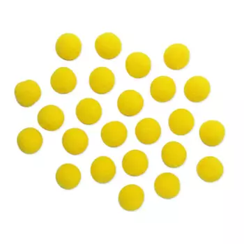 AR080 Помпоны, 2,5см (09 желтый)