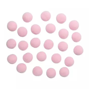 AR080 Помпоны, 2,5см (15 розовый)