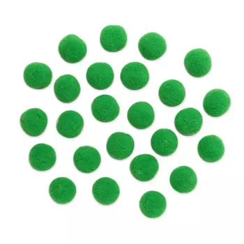 AR080 Помпоны, 2,5см (18 зеленый)