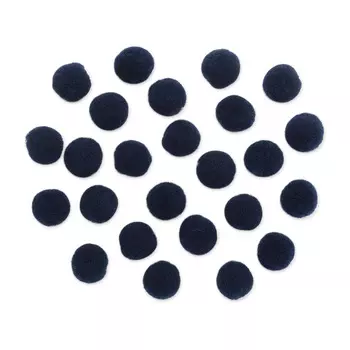 AR080 Помпоны, 2,5см (27 темно-синий)