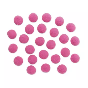 AR080 Помпоны, 2,5см (41 фуксия)