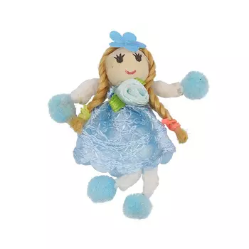 AR096 Фигурка декоративная куколка 7см (голубой)