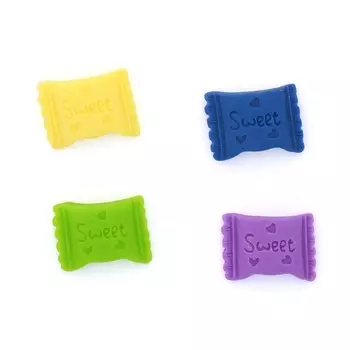 AR1278 Конфетки мини микс цветов 2см, 4шт/упак