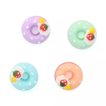 AR1287 Пончики с клубничкой мини, микс, 4шт/упак