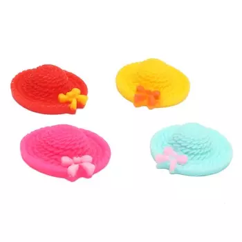 AR1290 Шляпки с лентой, микс 2,6см, 4шт/упак