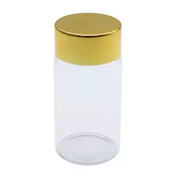 AR1336-2 Бутылочка стеленная с цветной крышечкой 3,7*7см, 2шт/упак