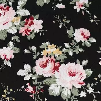 AR1815 Ткань 100% хл, в розочки 50*50см Astra&amp;Craft (черный)