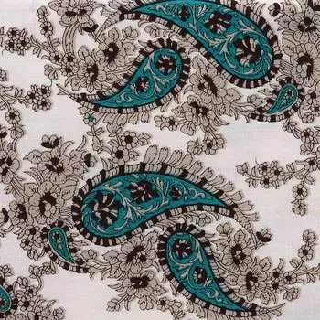 AR1815 Ткань 100% хл, в турецкие огурцы 50*50см Astra&amp;Craft (белый с зеленым)