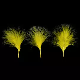 AR201 Перо декоративное 5-10см, 25шт (H-36 желтый)