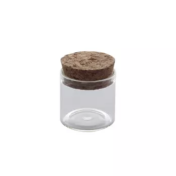 AR287 Стеклянная бутылочка с пробкой 3*3см