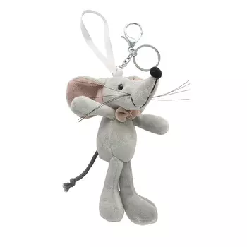 AR485 Фигурка декоративная мышка, 14см (серый)