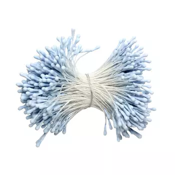 AR559-1 Тычинки для искусственных цветов 0,3*6см Астра, 2шт/упак (серо-голубой)