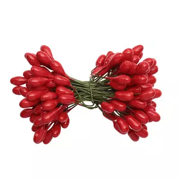 AR561-1 Тычинки для искусственных цветов 0,5*6см Астра, 2шт/упак (красный)