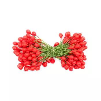 AR561 Тычинки для искусственных цветов 0,5*6см (красный)