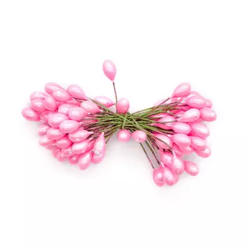 AR561 Тычинки для искусственных цветов 0,5*6см (розовый)