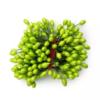 AR561 Тычинки для искусственных цветов 0,5*6см (вес 50гр +/-3 гр) (4 салатовый)