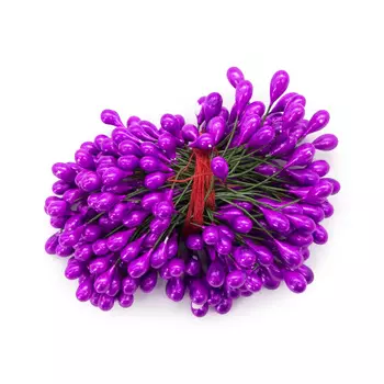 AR561 Тычинки для искусственных цветов 0,5*6см (вес 50гр +/-3 гр) (6 цикламен)