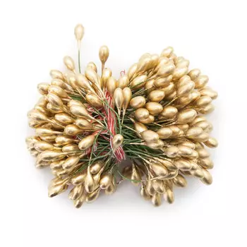 AR561 Тычинки для искусственных цветов 0,5*6см (вес 50гр +/-3 гр) (7 золотой)