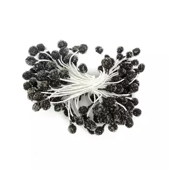 AR562 Тычинки для искусственных цветов, 6см (черный)