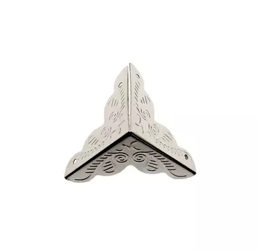 AR571 Декоративный уголок 25*25мм 8шт/упак (серебро)