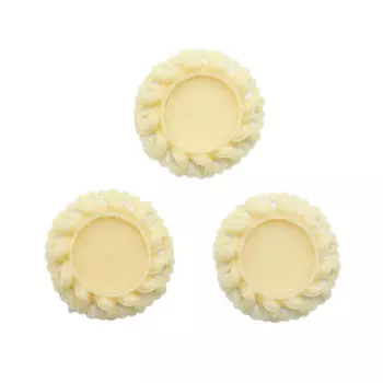 ARS0229 Основы для камей, кремовый вн.4,3/внутр.2,5 см,упак./3 шт., Vintage Line