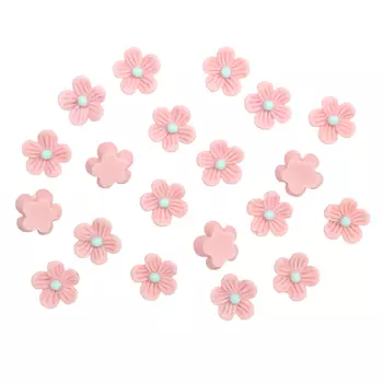 AS12-02, Цветочки для скрапбукинга, 10мм, 20шт/упак (розовый)