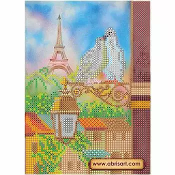 АС-037 Канва с рисунком для бисера 'Весна в Париже'