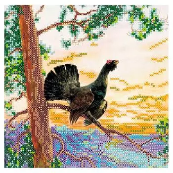 АС-094 Канва с рисунком для бисера 'Глухарь'