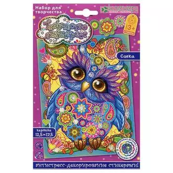 АС 19-211 Набор для картины 'Совка' (антистресс) 12,5*17,5см Клевер