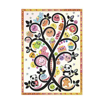 АС 43-325 Набор для изготовления картины 'Сладкое дерево' (декорирование) 29,5*21см Клевер