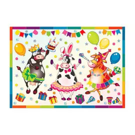 АС 43-332 Набор для картины 'Му-му-пати' (декорирование) 295*210 мм Клевер