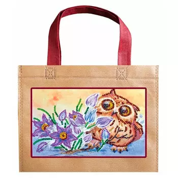 АСА-003 Набор-сумка для вышивания бисером 'Сова и крокусы'