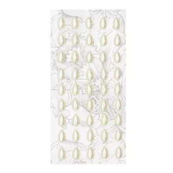 ASS1272 Декоративные наклейки 'Жемчуг', 6*10 мм, Astra&amp;Craft (Z24 молочный)