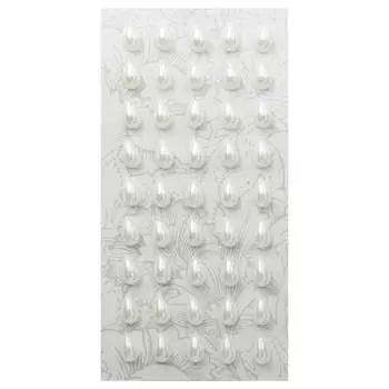 ASS1272 Декоративные наклейки 'Жемчуг', 6*10 мм, Astra&amp;Craft (Z9 белый)