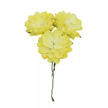 Астры из бумаги, упак./8 шт., SCB (280308 нежно-желтые)